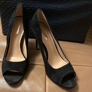 BCBGeneration 9.5 black suede heels